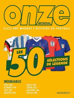 cover image of 50 équipes nationales de légende